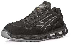 U-Power Red Lion Carbon, Unisex Safety Shoes, Lightweight, Flexible, Anti Puncture Leather Trainers, with Infinergy Insert, with Aluminium Toe Caps (Grey 35)