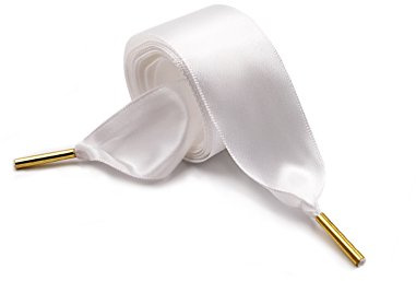 ZOUIQSS Donna Moda Lacci da scarpe in raso, lacci per scarpe di colore solido, ideale per Converse, Nike, VANS, Addidas, Reebok, Puma Trainers (59.06''(150cm), bianco)