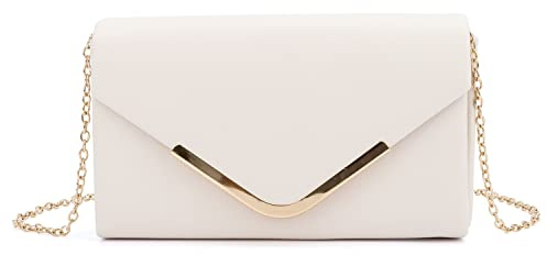 LUI SUI Women Faux Leather Envelop Handbag Purses Bridal Wedding Evening Clutch Party Purse
