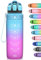 Niggeey Sport Trinkflasche 500ml, 700ml, 1L, 1,5L Trinkflasche Kinder Auslaufsicher, BPA-frei Tritan Motivierende Wasserflasche mit Zeitmarkierung, Sportflasche für Kinder, Schule, Fitness, Gym