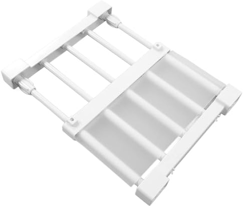 HERCHR Estante Extensible para Armario con Sistema De Tensión, Estante De La Tensión del Armario, Organizador Ajustable para Armarios, Estantería De Almacenamiento para Cocina Y Dormitorio (0-20 Kg)