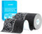 OK TAPE Pro Kinesiologie Tape (5cm x 5m) Wasserfestes Hautfreundliche elastisches Kinesiotape für Knieschmerzen, Ellenbogen und Schulter (2 Rollen,Schwarz+Schwarz Weiß)