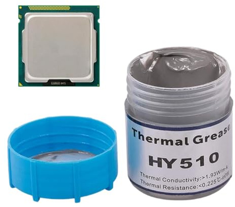 Pasta térmica para procesador, pasta térmica para disipador de calor | Grasa térmica de alto rendimiento | Pasta de procesador de compuesto térmico, pasta de silicona de grasa del disipador