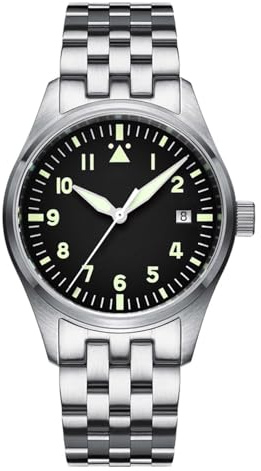 ADDIESDIVE Reloj automático para hombre, resistente al agua, 200 metros, movimiento 8215 Vintage C3 SuperLuminous analógico reloj AD2519