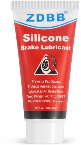 ZDBB Grasa de silicona para frenos, lubricante para pasadores guía de pinzas de freno, lubricante para pinzas y pastillas de alta temperatura, apta para juntas tóricas de goma, 1 oz (paquete de 1)