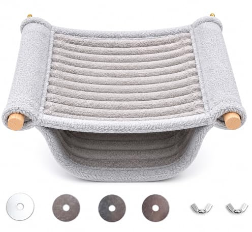 sofun Rat Hammock for Cage, Washable Plush Guinea Pig Hammock, Small Animal Hanging Bed for Guinea Pig Parrot ferret Squirrel Hamster Rat, Soft Warm Pet Hideout Swing