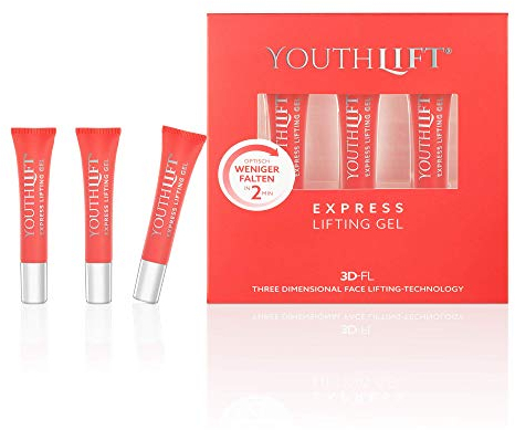 YOUTHLIFT Express Lifting Gel - Anti Aging-Gel für Gesicht - Sofort-Effekt gegen Falten - vegane Kosmetik, silikonfrei - 3 x 7 ml