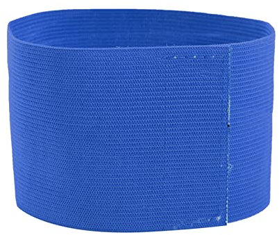 MAGT Kapitänsbinde Fußball Armbinde, Einstellbare Fussball Armbinden Outdoor Team Sportgruppen Kapitän Armband Fußball Spieler Bands (Blue)