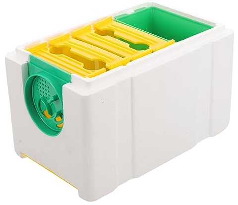 Ipetboom Bienenzucht Bienenstock Mating King Box Bestäubungsbox 3 Frame Feeder Imkerei-Tools (4 Frames) hive bienenbeute Bienenstock-Komplettset Mini-Bienenstock-Nuc-Box Imker Zubehör