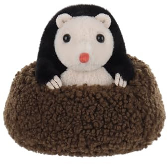 Apricot Lamb Neugieriger Maulwurf Plüschtiere für Kinder, weiche niedliche Kuscheltier für Baby Mädchen und Jungen, Flauschige Maulwurf Braun 12 cm