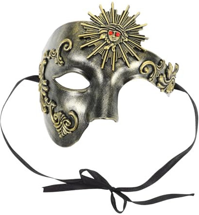 Ciieeo Masque Décoratif Demi-visage Pour Hommes Et Femmes Accessoire De Fête Pour Carnaval Et Mardi Gras