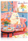 Dazzlewall Lustige Katze Wandbilder, Niedliche Katze Trinkt Kaffee Leinwand Bilder für Wohnzimmer Schlafzimmer Küche Deko 30×40 cm Ungerahmt