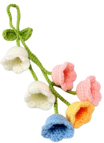 yolzhxe Pendentif pour Rétroviseur de Voiture, Pendentif Muguet Fleur, Décoration Voiture Intérieur, Décoration Mignonne Rétroviseur, pour livrer Ami Anniversaire Noël Saint Valentin