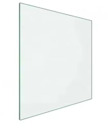 Virelix 22 Square Tempered Glass Table Top, Clear Surface 1/4 Thick Flat Polished Edge for Furniture Protection Patio Dining Coffee End Tables (22 inch)