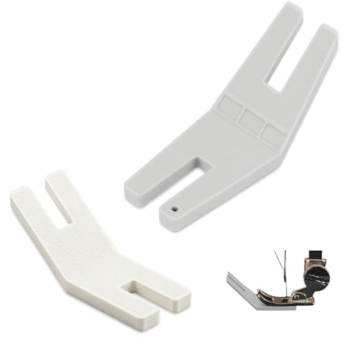 Lot de 2 pieds presseurs universels en plastique avec Hump Jump - Pour tissu épais et jeans - Accessoires de couture
