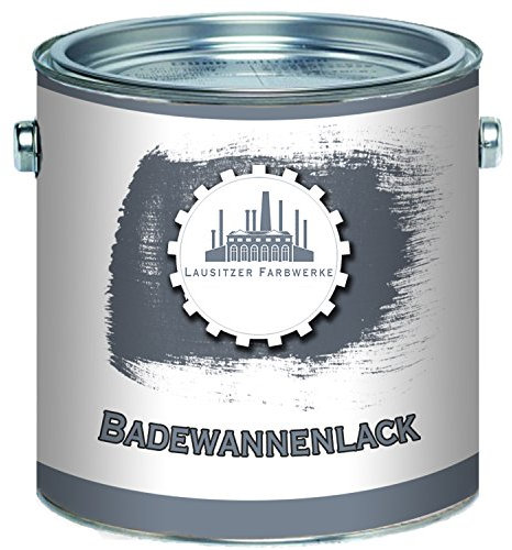 pintura para bañera 2K tradicional - barniz para GFK, esmalte, recubrimiento especial bañera, lavabo, plato de ducha, pintura azulejos (10 L, Gris plata) Lausitzer Farbwerke