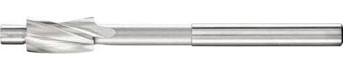 PFERD Avellanador plano HSS con pivotes de guía, diámetro de 8,0 mm, diámetro del vástago 5 mm, DIN 373, fino, 25203101 – para agujeros pasantes