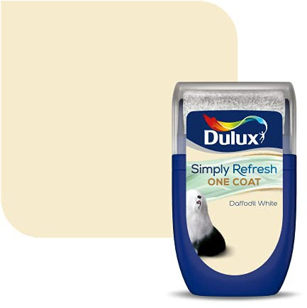 Dulux 5382967 Simply Refresh Tester Paint, Daffodil White, 30 ml