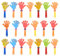 STOBOK 20 Stück Kunststoff Hand Clapper Hand Clapper Party Noisemakers Kunststoff Klatsch Hände für Sportkonzerte Hochzeit Geburtstagsfeier Palm Claps Sortierte Farbe