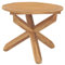 vidaXL Teak Massiv Garten Esstisch Gartentisch Holztisch Terrassentisch Tisch Holztisch Teaktisch Balkontisch Gartenmöbel Ø90x75cm
