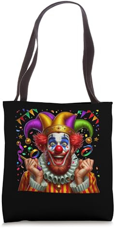 Confetti Clown Balloons Jester Cap Costume Replacement Clown Tote Bag