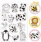 PH PandaHall Animals Transparente Stempel Zur Kartengestaltung Transparenter Silikonstempel Löwe/Pinguin/Giraffe Siegelstempel Für DIY Scrapbooking Album Journal Notizbuch