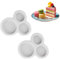 FZGLHQQ 2 Pack 3D Macaron Moulds Reusable Fondant Clay Moulds for Kitchen Cake Decoration