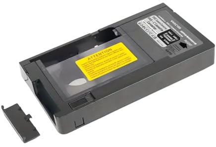 YIUPEDRFG VHS till VHSC kassettadapter bandkonverterare 12 mm stöder SVHSC SVHS hållbar och enkel tillbehör present till äldre stöder S-VHS-C/S-VHS bandspelare konverter