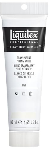 Liquitex Professional Acrylique Heavy Body 138ml Blanc transparent pour mélanges
