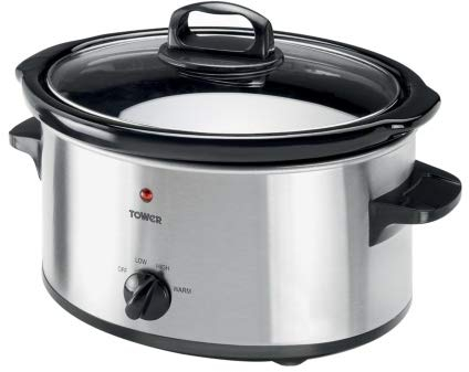 Tower 3.5L Slow Cooker - Stainless Steel