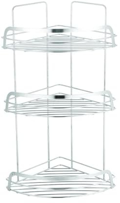 MSV Regal mit 3 Ebenen, verchromt, Riley, Chrom