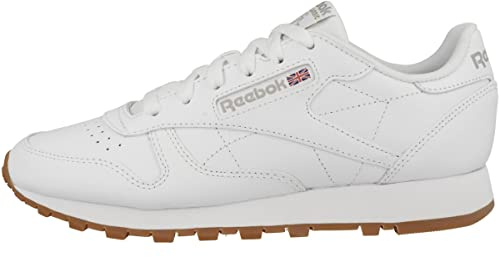 Reebok Classic Leather, Basket Homme, Ftwr White Pure Grey 3 Reebok Rubber Gum 03, 42 EU