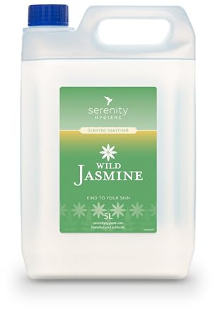 Hand Cleansing Sanitiser Foam, No Alcohol Foaming Hand Sanitizer Dispenser - Wild Jasmine - 5 Litre Refill