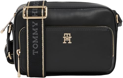 Tommy Hilfiger Damen Umhängetasche Joy Camera Bag Breiter Tragegurt, Schwarz (Black), Einheitsgröße