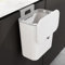 Poubelle Suspendue Cuisine avec Couvercle, Poubelle Murale Cuisine, Poubelle Camping Car Suspendu pour Portes d'armoires Placard Salle de Bain, 27 x 13 x 29 cm