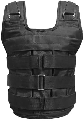 Max Loading - Gilet con peso regolabile da 50 kg per allenamento della forza (vuoto)