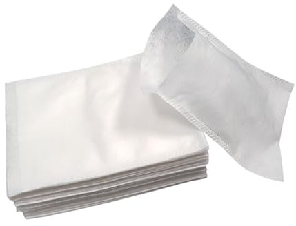 Thouy Gants de Toilette jetables 100% Polyester Blanc par 50