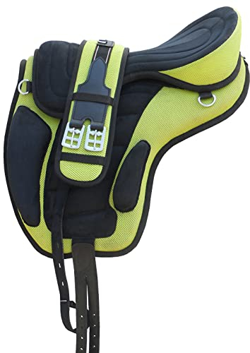 WILD RACE Freemax Sattel Baumloser Sattel/Treeless Saddle Freemax Saddle (13, (Green)