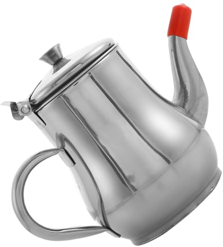 Luxshiny Contenedor De Grasa para Cocinar De 18 Oz con Colador Lata De Almacenamiento De Aceite De Acero Inoxidable con Tapa Separador De Grasa De Aceite De Metal Tazón Separador De Aceite