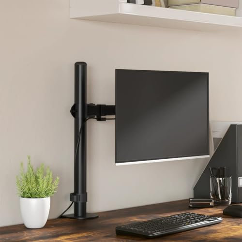 SKM Soporte para Monitor Acero Negro VESA 75/100 mm,Electrónica,Vídeo,Accesorios de vídeo,Accesorios y Piezas para televisores,Soportes para monitores y televisor,Negro,358001