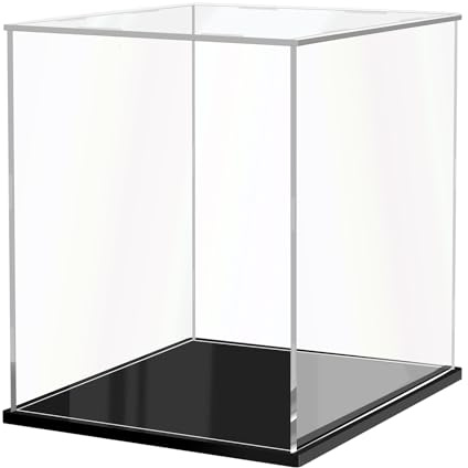 JUJOMAT Vitrine en acrylique transparente pour figurines d'action, jouets, objets de collection, 30 x 30 x 40 cm