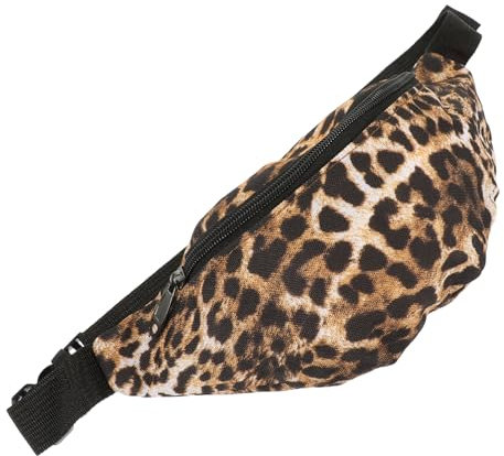 COSMEVIVI Leoparden Bauchtasche Damen Praktische Crossbody Tasche Für Reisen Und Shopping Langlebig Leicht Und Vielseitig Tragbar Für Handy Schlüssel Mehr Kompakt