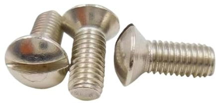 10/20/50pcs M3 M4 M5 M6 GB69 DIN964 304 Stainless Steel Slotted Countersunk Head Half Oval Screw Bolt(M4x35mm-20pcs)