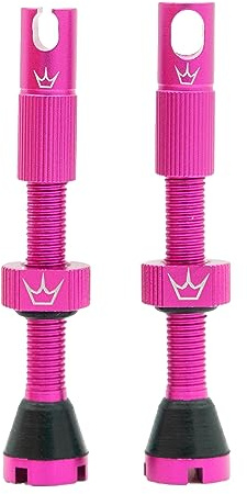 Peaty's X Chris King MK2 Tubeless Valves Presta - Tappi per rimozione chiave raggio e nucleo valvola integrati, Pneumatico per tutti le bicicletta, Compatibile con inserti, Alluminio - 42 mm, Punzone