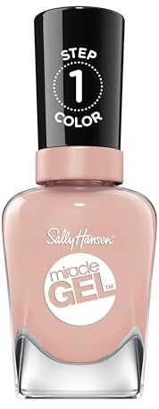 Sally Hansen Miracle Gel, Peaches & Dream, Gel-Like Nail Polish, NO UV Light Required, Chip-Resistant, Long Lasting - Up to 8 days, Easy to Use, Salon Quality Results, Vegan Formula, 14.7ml
