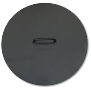 BonFeu BonBiza coperchio Ø80 - braciere da giardino - copertura - braciere - acciaio nero - per caminetti Ø80 cm - 80x80x9 cm