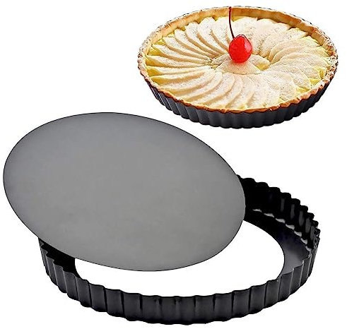 Anicy Tarteform mit Hebeboden Backform Rund- 28cm Quicheform Backformen, Tartelette Förmchen Törtchenform Pie Form