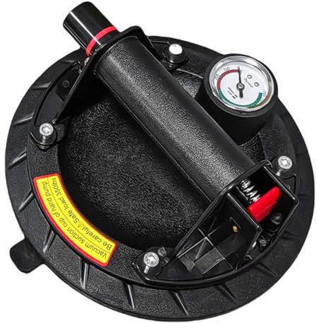 Sollevatore a ventosa per piastrelle, con manometro, max. 200 kg, con cassetta degli attrezzi portatile, aspiratore in vetro, metallo, marmo