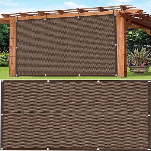 Balcony Cladding Shade Sails Canopy Pergola Covers 50x200 cm Anti Peeping Wind UV Protection Brown