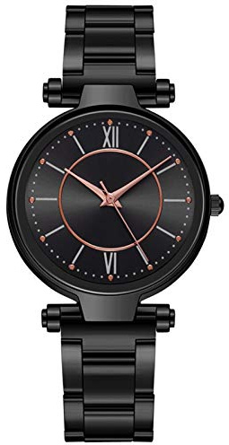 Infanteriklockor rostfritt band analog armbandsur damklocka